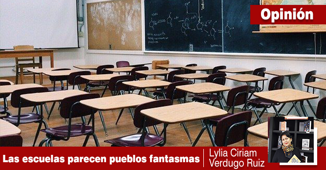 LAS ESCUELAS PARECEN PUEBLOS FANTASMAS ¿SERÁN RECORRIDAS POR FANTASMAS HUMANOS?
