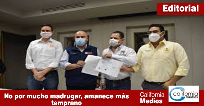 NO POR MUCHO MADRUGAR, AMANECE MÁS TEMPRANO